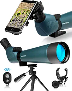 CREATIVE XP Spotting Scopes for Hunting - Waterproof Scope w/Tripod & Phone Adapter for Target Shooting & Bird Watching