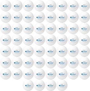 KEVENZ 3 Star Ping Pong Balls, Advanced Table Tennis Balls, Bulk Outdoor and Indoor Ping-Pong Balls for Training, Competition and More, White