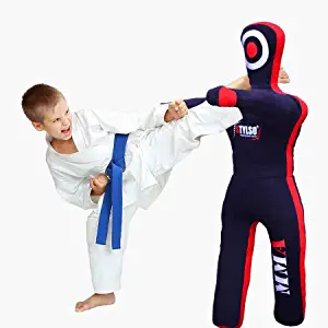 Stylso Kids Wrestling Dummy Boys Grappling Dummies - Jiu Jitsu Dummy BJJ Dummy Judo Karate Fighting Buddy for Children Youth Training Practice - Un-Filled - Sizes: 100 cm / 120 cm
