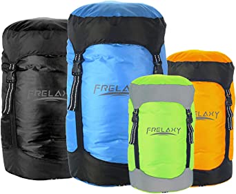 Frelaxy Compression Sack, 40% More Storage! 11L/18L/30L/45L/52L Compression Stuff Sack, Water-Resistant & Ultralight Sleeping Bag Stuff Sack - Space Saving Gear for Camping, Hiking, Backpacking