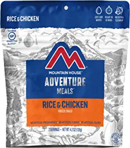 Mountain House Rice & Chicken | Freeze Dried Backpacking & Camping Food | Survival & Emergency Food | Gluten-Free