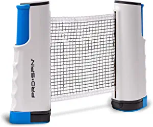 PRO-SPIN All-in-One Portable Ping Pong Paddles Set | Table Tennis Set with Retractable Ping Pong Net (Up to 72" Wide) | Premium Paddles, 3-Star Balls | Storage Case | Family Fun | Gift