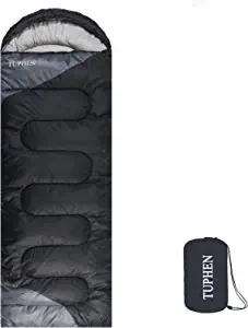 tuphen- Sleeping Bags for Adults Kids Boys Girls Backpacking Hiking Camping Cotton Liner, Cold Warm Weather 4 Seasons Winter, Fall, Spring, Summer, Indoor Outdoor Use, Lightweight & Waterproof