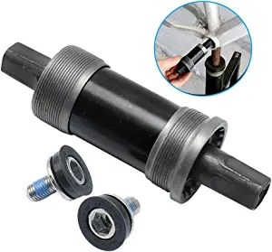 Hoypeyfiy BB-UN26 Square Taper Bottom Bracket 68 * 123/127 / 110mm (Black 1Pcs)