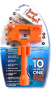 Boat Gadget This 10-in-1 Boat Tool Includes Beer and Wine Bottle Opener, Safety Whistle, Fishing Line Cutter, Marine Gas Cap Key and Other Essential Tools Ideal Gifts for Boat Owners