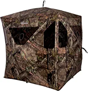 Ameristep Brickhouse 3-Person Easy Set-Up Low-Noise Hunting Camouflage Ground Blind
