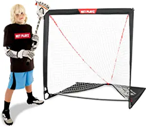 NET PLAYZ Kids Lacrosse Goal - Backyard Training, Practice & Exercise | Portable Lacrosse Net, Equipment & Gear