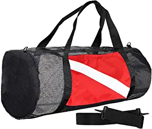 Luwint Pro Mesh Large Dive Duffle Bag, Heavy Duty Scuba Diving Snorkeling Gear Bag
