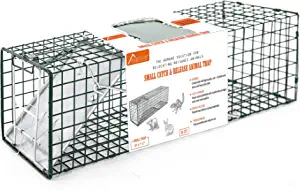 HOMESTEAD Heavy Duty Live Trap - Professional Style One-Door Live Animal Traps for Rabbit, Squirrel, Possum, Skunk, Kitten, Mink