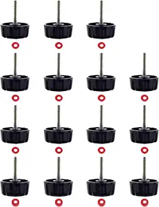 Kasteco 15 Pack Screws Nuts Caps for Fishing Spinning Reels Knob Power Handle Grip