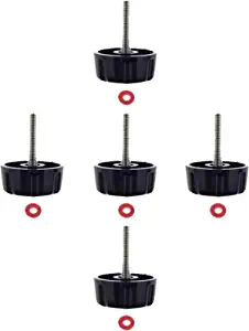 Kasteco 5 Pack Screws Nuts Caps for Fishing Spinning Reels Knob Power Handle Grip