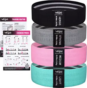 Resistance Bands for Working Out with Exercise Guide. Fabric Booty Bands for Women Men. Workout Bands Leg Bands for Working Out. Hip Resistance Loops for Squat Butt Glute Set Fitness Home Elastic Band