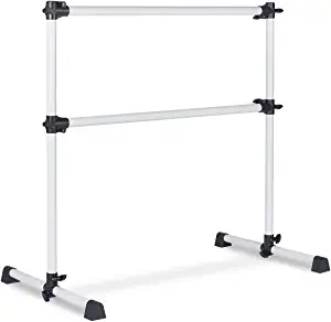Bifanuo Ballet Barre Portable Double, Freestanding Ballet Barre Adjustable, Heavy Duty Dancing Stretching Ballet for Home,Dance Barre, Fitness Ballet Bar