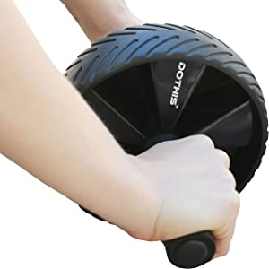 DOTHIS Ab Roller - Ab Wheel Exercise Equipment with Knee Mat, Home Gym Fitness for Core Workout, Home Workout Strength Training Equipment for Abdominal Fitness Trainer, Exercise Machine for Abs W/Pad