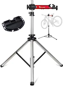 West Biking Bike Repair Stand(Max 85 Lbs) - Adjustable Foldable Bike Workstand With Quick Release,Bicycle Maintenance Rack Workstand For Home Mechanics,Tripod Base Park Tool Repair Stand