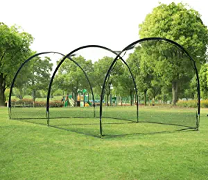 20ft Baseball Batting Cage Net, Fully Enclosed Baseball & Softball & Golf Batting Cages with FRAME and NET for Pitching Training, Heavy Duty Training Equipment Netting Backstop for Home Backyard