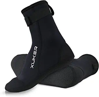 XUKER Neoprene Socks 3mm Beach Volleyball Sand Soccer Socks Water Booties for Diving Swimming Surfing Snorkeling