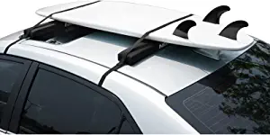 WONITAGO Surfboard Soft Roof Rack Pads with Tie Down Straps, 19/28" Long (Pair), Universal Car Roof Rack for Paddleboard, Snowboard, Canoes