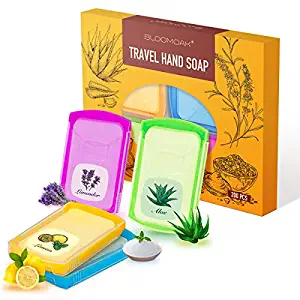 B BLOOMOAK 200pcs Portable Travel Hand Washing Paper Soap Sheets Skin Friendly Disposable Water Soluble, Great for Camping, Hiking Outdoor  (1 Pack, Mix)