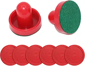 YDDS Air Hockey Pucks and Paddles Replacement Pucks for Air Hockey Table Games Pack of 6 Pucks, 2 Strikers