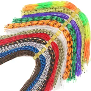 XFISHMAN Fly-Tying-Materials-Rubber-Legs-Silicone-Rubber-Skirt 12-24 Colors Fly Tying Supplies