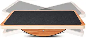 P&BEXC Wooden Balance Board for Balance Training and Keep Healthy Core Strength,Balancing Board Under Desk,Anti-Slip Roller Board,Satablility and Portable Wobble Boards for Office / Home