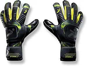Storelli Silencer Menace Goalkeeper Gloves, Soccer Goalie Gloves for Youths & Adults, Roll-Negative, Hybrid Gloves with Removable Finger Spines