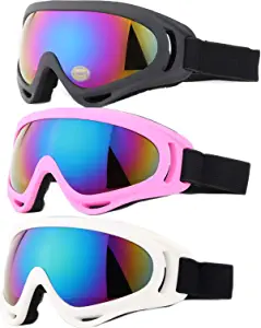 Ski Goggles, Yidomto Pack of 3 Snowboard Goggles for Kids,Boys,Girls,Youth, Mens Womens
