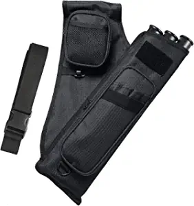 G GATRIAL Archery Hip 3-Tubes Quiver for Arrows-Carry Bag with Pockets,Adjustable Arrow Backpack Bag Holder Bow Nylon Belt Waist Hanged Target Quiver,Archery Shooting,Bow Practicing