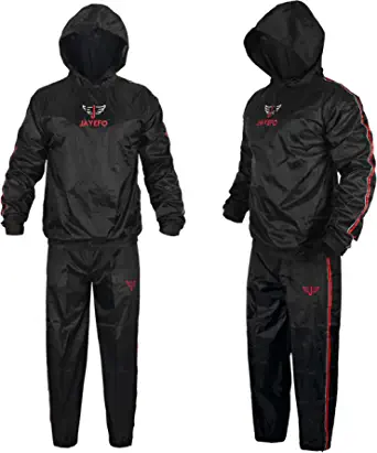 Jayefo Sauna Sweat Suit For Men & Women Boxing MMA Fitness Weight Loss With Hood