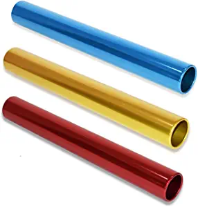 RAYNAG 3 Pack Track Relay Baton Aluminum Field Race Batons for Student Relay Events, Durable Batons