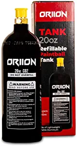 ORIION Paintball Tank for Airgun | 48CI 3000PSI & 20 Oz CO2 1800 psi Tank Paintball Refillable, Aluminum, and Lightweight | 3000 psi & 1800 psi Output Pressure with Regulator | PI and DOT Certified
