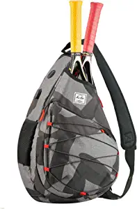 Tennis Bag for Men Women, Racquetball Pickleball Paddle Squash Sling Bags Crossbody Sports Backpack Adult with USB Charge Port