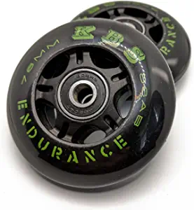 Ripstik Wheels by KBS - Razor Ripsurf Performance Caster Board Replacement 68mm 76mm 80mm 90a with ABEC 7 Speed Bearings 2 Pack Set of Two Ripstick Luggage Scooter Inline