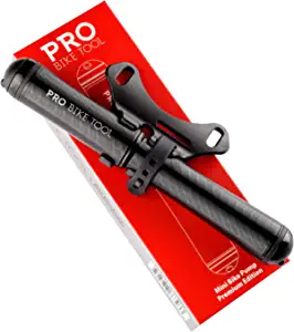 PRO BIKE TOOL Mini Bike Pump Premium Edition - Fits Presta and Schrader valves - High Pressure PSI - Bicycle Tire Pump for Road and Mountain Bikes
