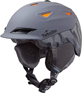 TurboSke Ski Helmet Snowboard Helmet - Active Ventilation Audio Compatible Snow Sports Luxury Helmet with ASTM Standard Safety for Men Women and Youth