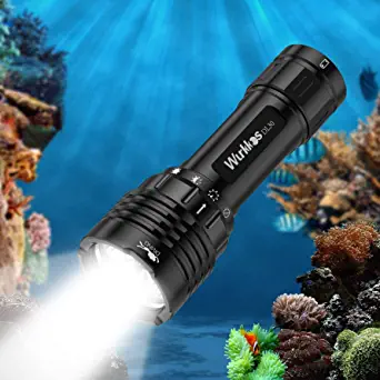 wurkkos DL30 Diving Flashlight Rechargeable Super Bright Max 3600Lumen Scuba Dive Light with 3pcs LH351D 90CRI LEDs,100m Underwater Scuba Dive Light IPX-8 Waterproof Submersible Flashlight
