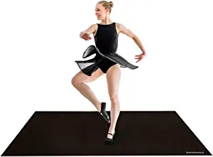 Artan Balance Dance Floor for Home, Studio, Stage Performance, or Outdoor Party, Smooth Flooring for Ballet, Jazz, or Tap Practice, Reversible Roll Out Dancing Mat for Kids and Adults