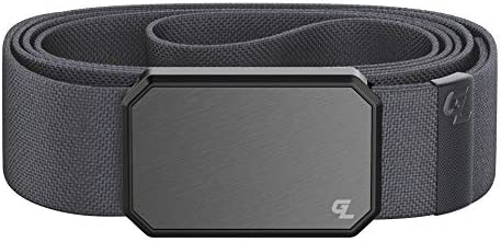Groove Life Groove Belt Men's Stretch Nylon Belt with Magnetic Aluminum Buckle, Lifetime Coverage