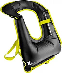 OMOUBOI Snorkel Vest for Adults Swim Vests Inflatable Snorkeling Jackets for Diving, Snorkeling, Swimming Safety (Suitable for 100-220 lbs)