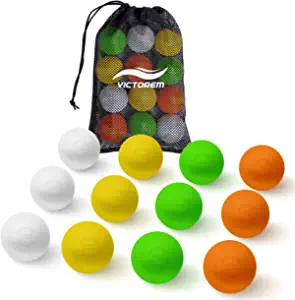 Victorem Lacrosse Balls 12 Pack, Lacrosse Ball Massage Ball Therapy, Soft Lacrosse Balls Bulk, Lax Balls, Lacrosse Ball Bag, Girls Lacrosse Balls, Bucket of Lacrosse Balls - Lacross Balls