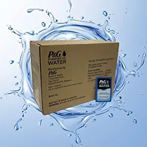 P&G Purifier of Water Portable Water Purifier Packets (Box of 240 Packets). Emergency Water Filter Purification Powder Packs for Camping, Hiking, Backpacking, Hunting, and Traveling.