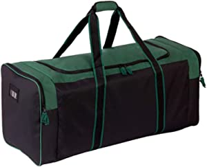 Jetstream Heavy Duty Multi Pocket Large Sports Gym Equipment 3-Pocket Travel Duffel Bag (36 Inch, Green)