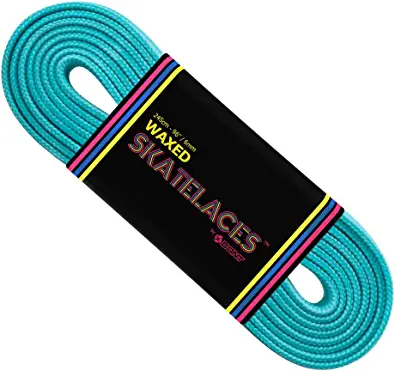 Bont Skates Waxed Laces - 6mm & 8mm - 47" 71" 79" 96" 108" - Pool Party Blue