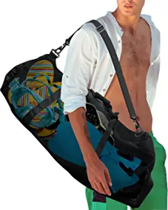 RIMSports Mesh Duffle Dive Bag - Scuba Bag for Diving Equipment - Foldable Diving Bag with Side Pockets and Zippers - Heavy Duty Mesh Bag for Diving, Sports, Gym and Storage