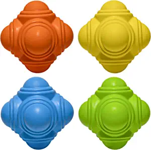 Reaction Balls - Training Reaction Bounce Ball for Improving Hand-Eye Coordination Agility Reflex and Speed, Versatile Training Reaction Tool, Set of 4
