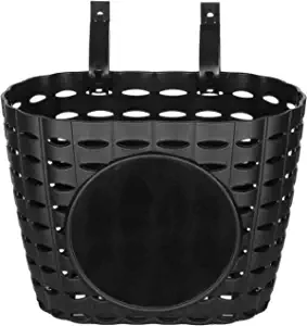 CHILDHOOD Kids Bike Basket with Cute Stickers and Adjustable Straps, Bicycle Handlebar Basket for Kid Boys and Girls