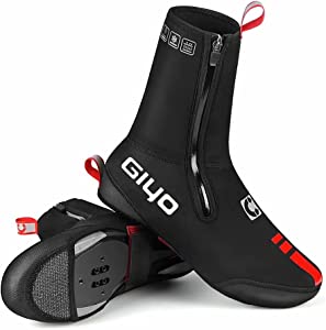 LOVTRAVEL Thick Warm Winter Cycling Overshoes Neoprene Waterproof Windproof Bike Shoe Covers Men Women MTB Road Bicycle Booties Case
