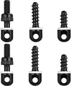 SOMA Sing Studs, QD Sling Swivels Mounting Screws (6-Pcs) for Shoulder Strap Studs Outdoor Hunting