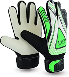 EFAH SPORTS Soccer Goalie Goalkeeper Gloves for Kids Boys Children Football Gloves with Strong Grips Palms